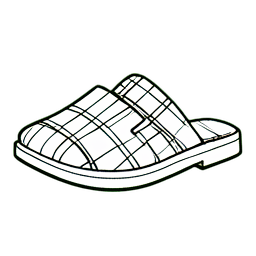 Sandalias a cuadros — sprite pixel art 256×256