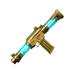 Fusil Plasma (HD-2D) — sprite pixel art 256×256