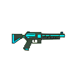 Fusil Plasma (Basse Résolution) — sprite pixel art 256×256