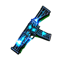 Fusil Plasma (VFX) — sprite pixel art 256×256
