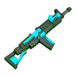 Plasma Rifle (Voxel) - 256x256 pixel art sprite