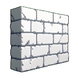 Plaster Wall White — 256×256 pixel art sprite