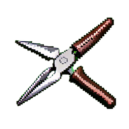 Pliers Needle Nose — 256×256 pixel art sprite