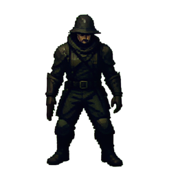 Poacher — 256×256 pixel art sprite