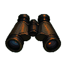 Pocket Binoculars Fold — 256×256 pixel art sprite