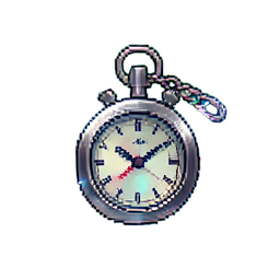 Chaîne de montre de poche — sprite pixel art 256×256