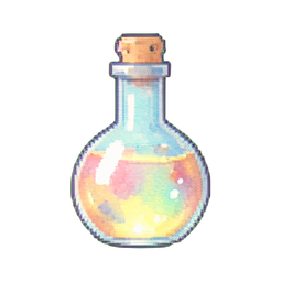 Antídoto de veneno — sprite pixel art 256×256