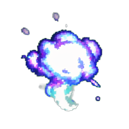 Effet de Nuage de Poison — sprite pixel art 256×256