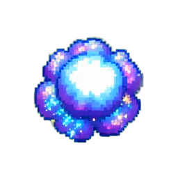 Nuage de poison moelleux — sprite pixel art 256×256