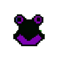 Rana venenosa (Low-Res) — sprite pixel art 256×256