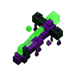 Poison Sword (Voxel) - 256x256 pixel art sprite