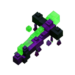 Épée de Poison (Voxel) — sprite pixel art 256×256
