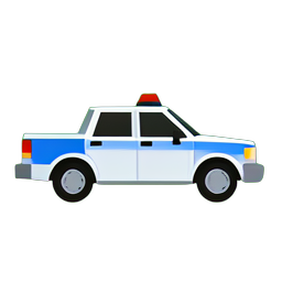 警车 — 256×256 像素游戏素材