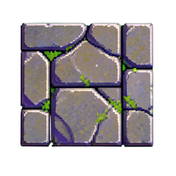 Polierte Steinboden — 256×256 Pixel-Art-Sprite