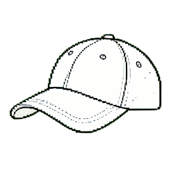 Gorro de béisbol de lunares — sprite pixel art 256×256