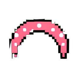Diadema de lunares — sprite pixel art 256×256