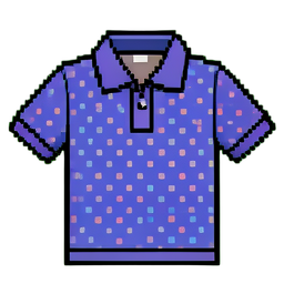 Polo de lunares — sprite pixel art 256×256