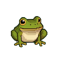 Teichfrosch — 256×256 Pixel-Art-Sprite