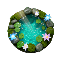 Pond (HD-2D) - 256x256 pixel art sprite