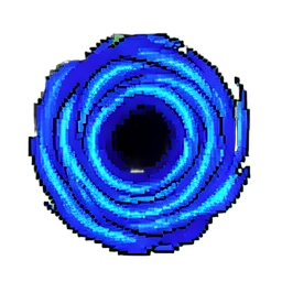 Portal Blue (16-Bit) - 256x256 pixel art sprite