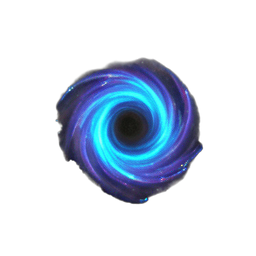 Portal Blue (Atmospheric) - 256x256 pixel art sprite