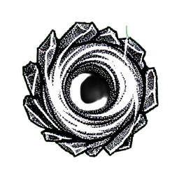 Portal Green (1-Bit) - 256x256 pixel art sprite