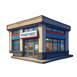Post Office — 256×256 pixel art sprite