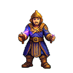 Preparador de pociones — sprite pixel art 256×256