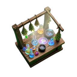Potion Shop (HD-2D) — 256×256 pixel art sprite