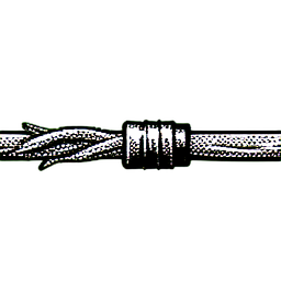 Stromleitung (1-Bit) — 256×256 Pixel-Art-Sprite