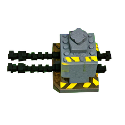 Linha de energia (Voxel) — sprite pixel art 256×256
