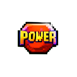 Subir energía — sprite pixel art 256×256
