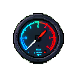 Druckanzeige (Pixel Art) — 256×256 Pixel-Art-Sprite
