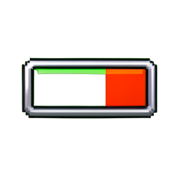 Progress Bar Frame — 256×256 pixel art sprite