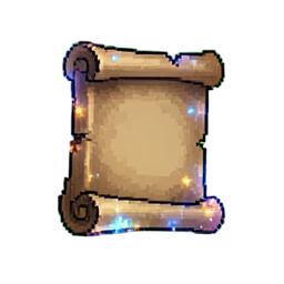Parchment de Prophétie — sprite pixel art 256×256
