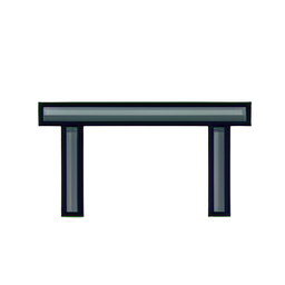 Barra de dominadas — sprite pixel art 256×256