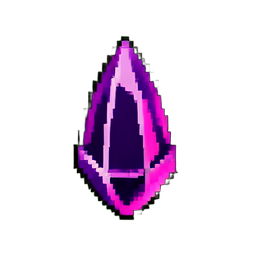 Purple Gem (16-Bit) - 256x256 pixel art sprite