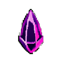 Gema Púrpura (16-Bit) — sprite pixel art 256×256