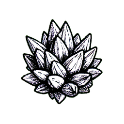 Purple Gem (1-Bit) - 256x256 pixel art sprite