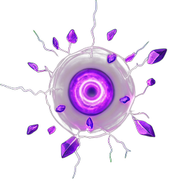 Purple Gem (VFX) - 256x256 pixel art sprite