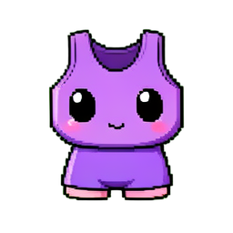 Lila Tanktop — 256×256 Pixel-Art-Sprite