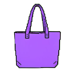 Mochila de bolinhas — sprite pixel art 256×256