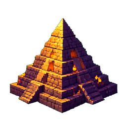 Interior da Pirâmide — sprite pixel art 256×256