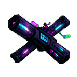 量子爆射器 — 256×256 像素游戏素材