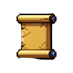 Icône Parchemin de Quête — sprite pixel art 256×256