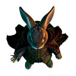 Rabbit Archer (Cinematic) - 256x256 pixel art sprite