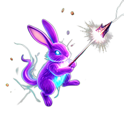 Rabbit Archer (VFX) — 256×256 pixel art sprite