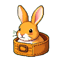 Comedero de heno para conejos — sprite pixel art 256×256