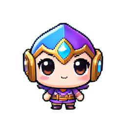 Radiant Intelligence Circlet — 256×256 pixel art sprite