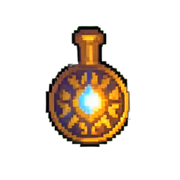Mythische Weisheitsanhänger — 256×256 Pixel-Art-Sprite